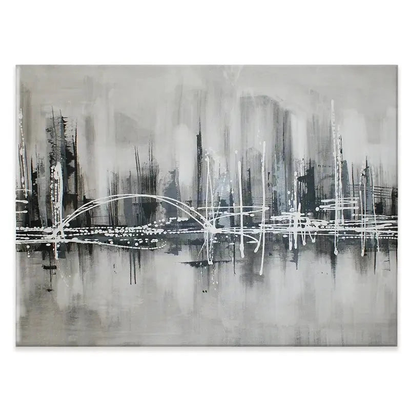 Black White City Canvas Print Black White City Canvas Print wall art product Maria Moretti