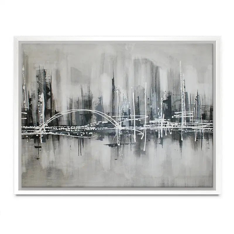 Black White City Canvas Print Black White City Canvas Print wall art product Maria Moretti