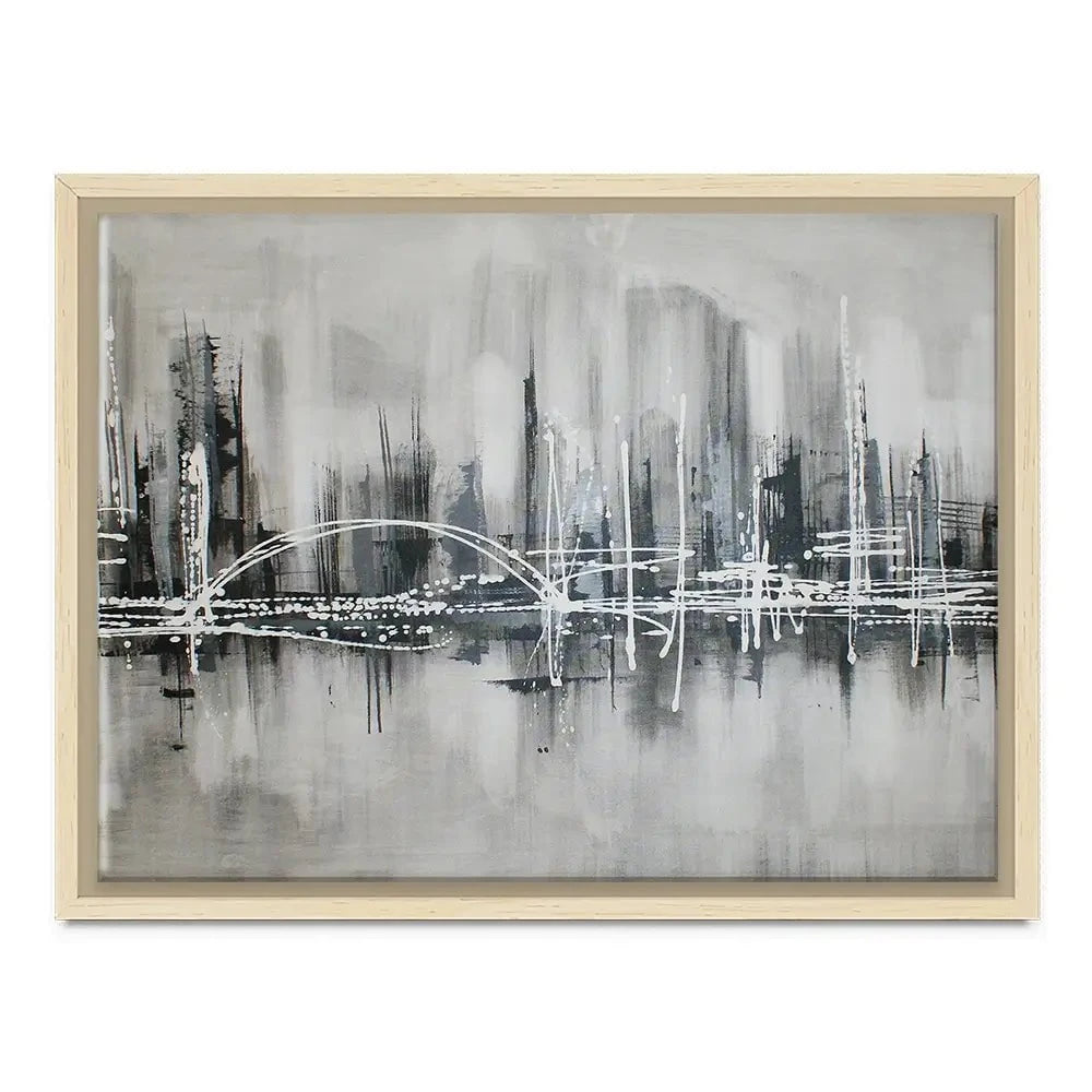 Black White City Canvas Print Black White City Canvas Print wall art product Maria Moretti
