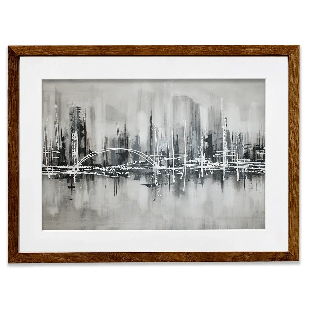 Black White City Framed Art Print Black White City Framed Art Print wall art product Maria Moretti