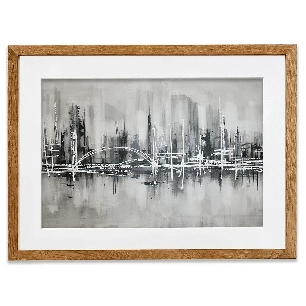 Black White City Framed Art Print Black White City Framed Art Print wall art product Maria Moretti