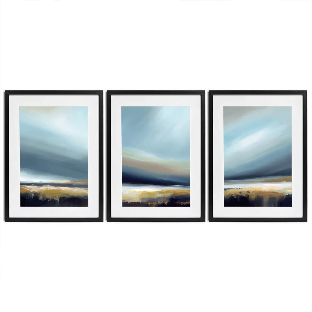 Blended Sky Framed Art Print Trio Blended Sky Framed Art Print Trio wall art product Art Print Shop