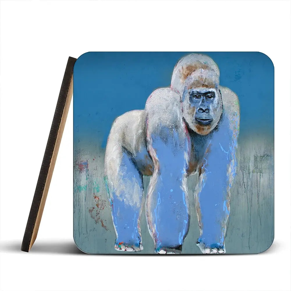 Bleu Monkey Coaster Set Bleu Monkey Coaster Set wall art product Studio Paint-Ing