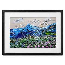 Blissful View Framed Art Print Blissful View Framed Art Print wall art product Nada Khatib