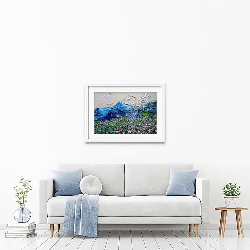 Blissful View Framed Art Print Blissful View Framed Art Print wall art product Nada Khatib