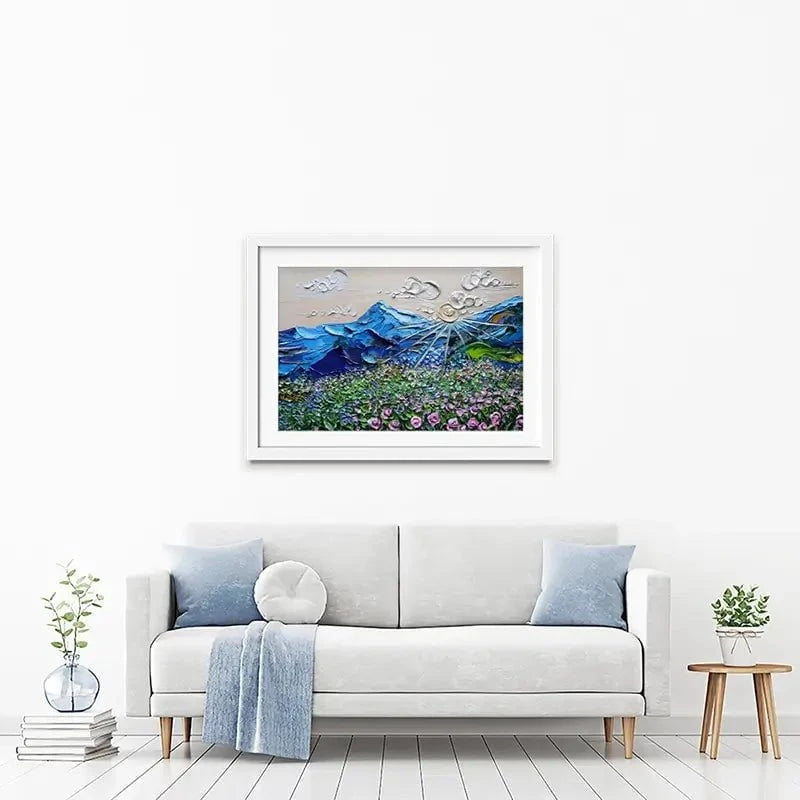 Blissful View Framed Art Print Blissful View Framed Art Print wall art product Nada Khatib