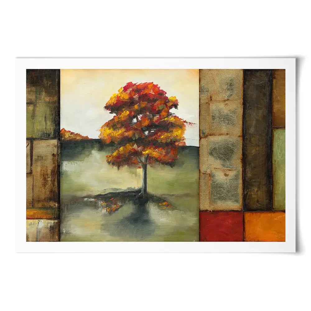 Blocks Of Autumn Art Print Blocks Of Autumn Art Print wall art product Jennifer Goldberger