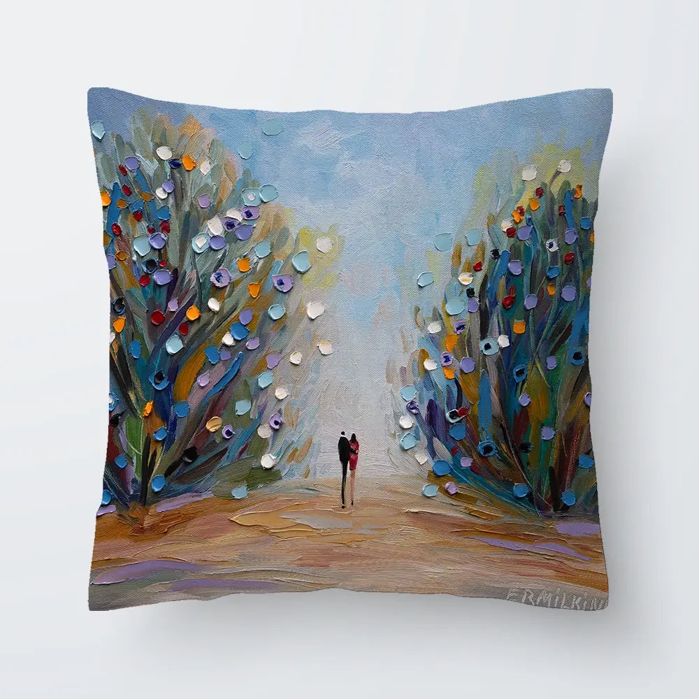 Blooming Garden Cushion Blooming Garden Cushion wall art product Ekaterina Ermilkina