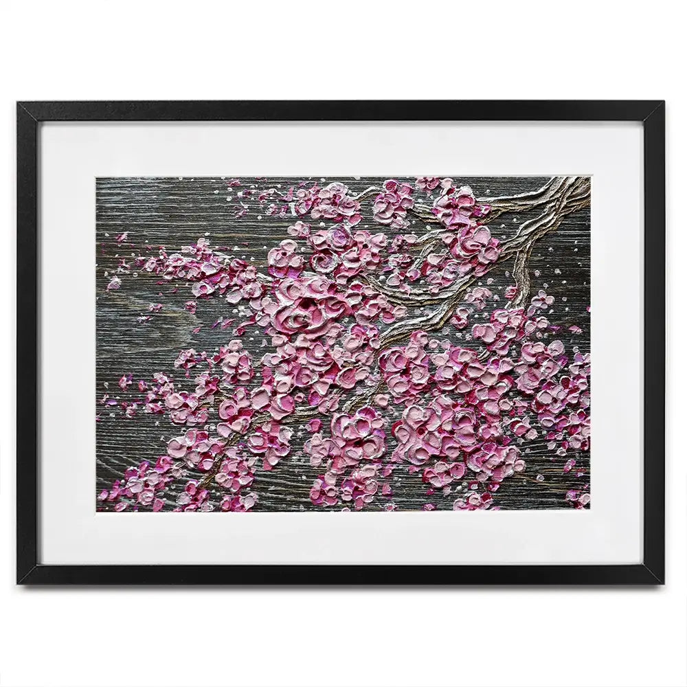 Blooming In The Night Magenta Framed Art Print Blooming In The Night Magenta Framed Art Print wall art product Nada Khatib