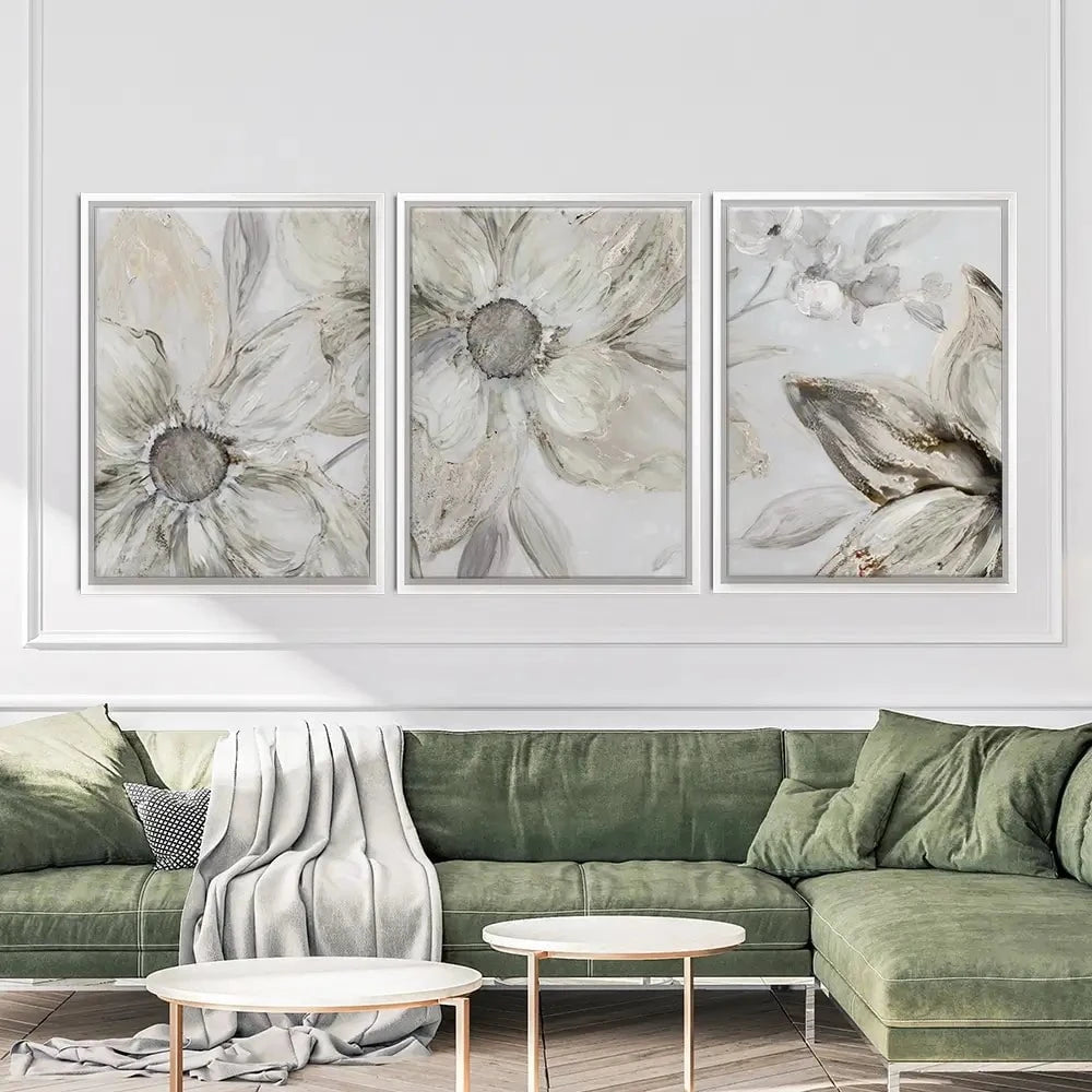 Blossom Blush Trio Canvas Print Blossom Blush Trio Canvas Print wall art product Carol Robinson
