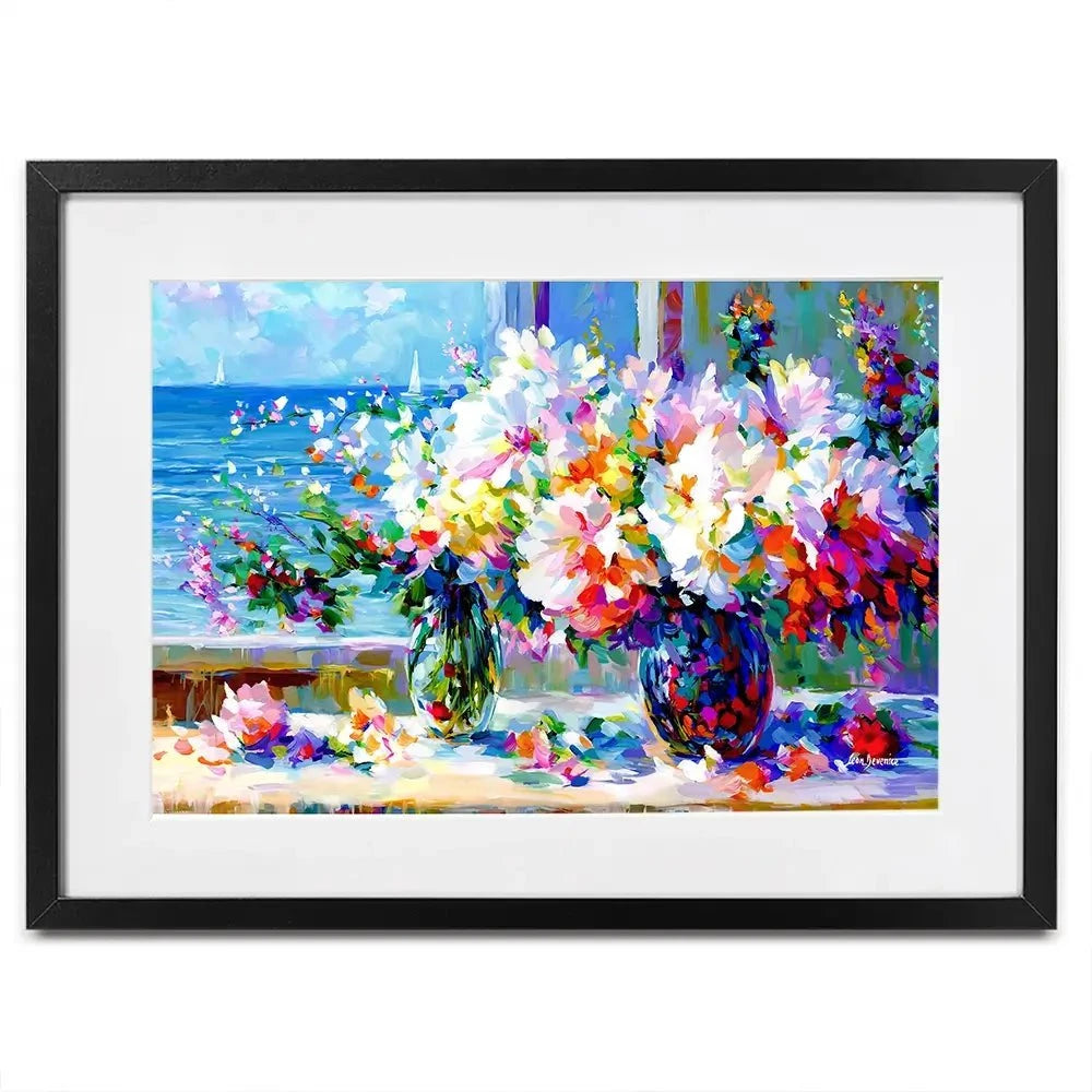 Blossoms By The Sea Framed Art Print Blossoms By The Sea Framed Art Print wall art product Leon Devenice