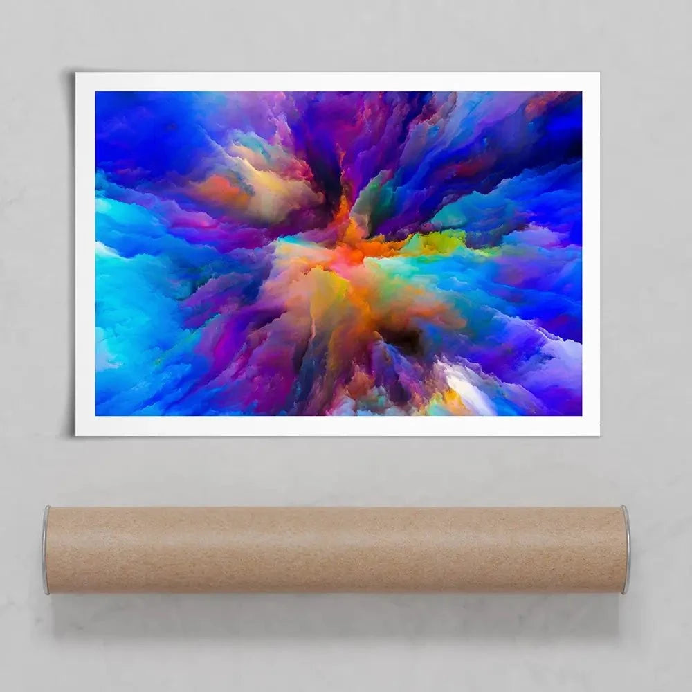 Blue Abstract Art Print Blue Abstract Art Print wall art product agsandrew / Shutterstock