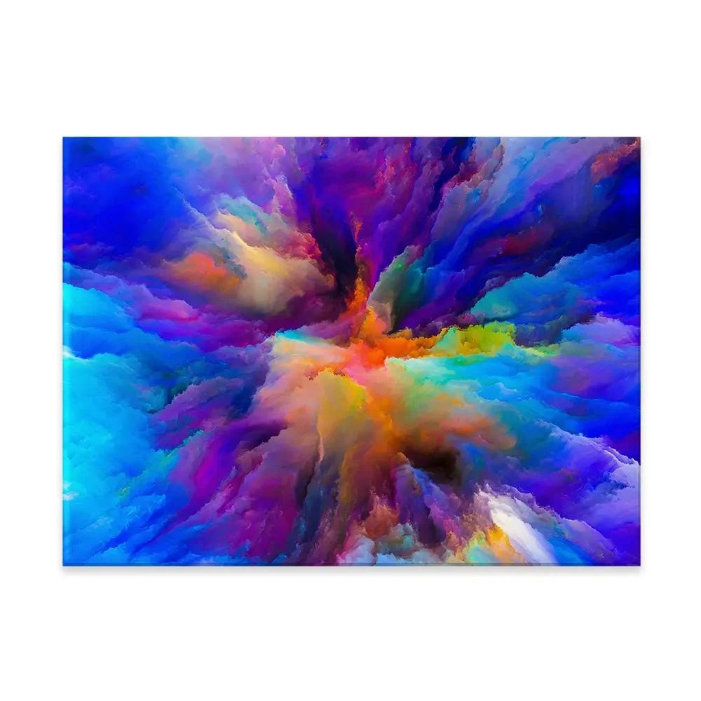 Blue Abstract Canvas Print Blue Abstract Canvas Print wall art product agsandrew / Shutterstock