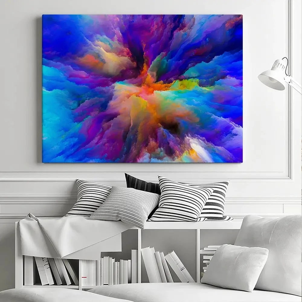 Blue Abstract Canvas Print Blue Abstract Canvas Print wall art product agsandrew / Shutterstock