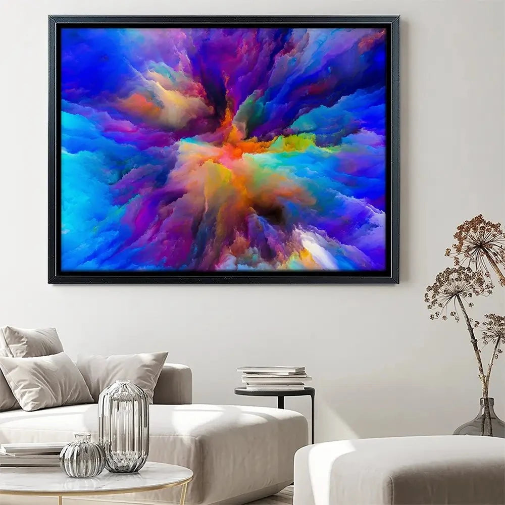 Blue Abstract Canvas Print Blue Abstract Canvas Print wall art product agsandrew / Shutterstock