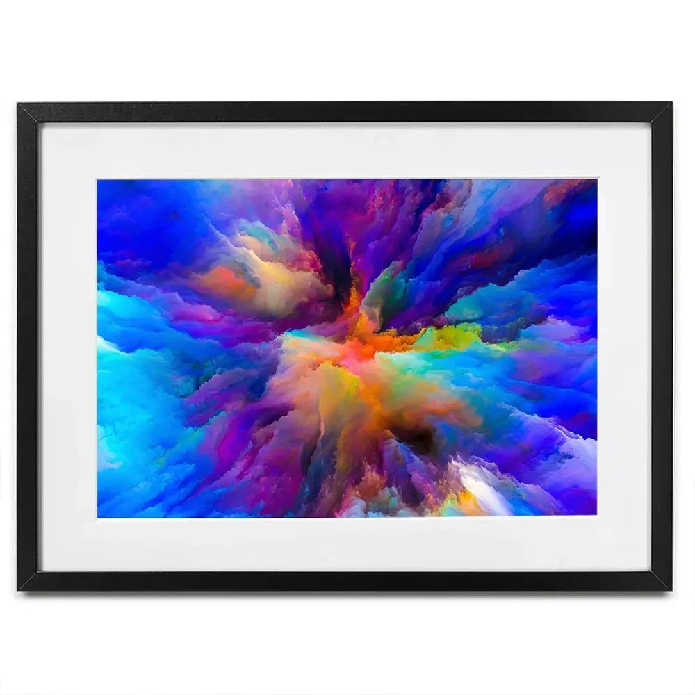 Blue Abstract Framed Art Print Blue Abstract Framed Art Print wall art product agsandrew / Shutterstock