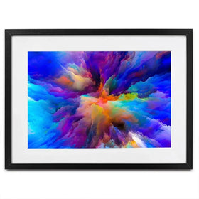 Blue Abstract Framed Art Print Blue Abstract Framed Art Print wall art product agsandrew / Shutterstock