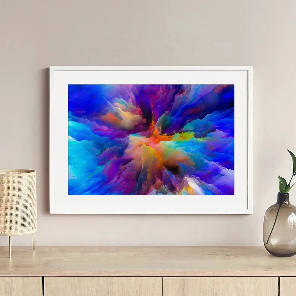 Blue Abstract Framed Art Print Blue Abstract Framed Art Print wall art product agsandrew / Shutterstock