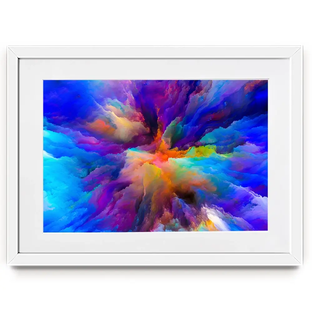 Blue Abstract Framed Art Print Blue Abstract Framed Art Print wall art product agsandrew / Shutterstock
