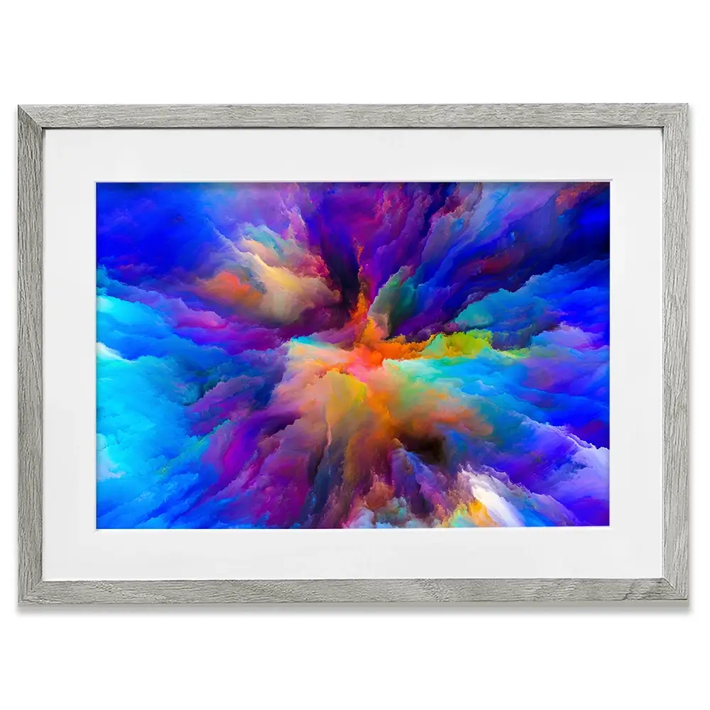 Blue Abstract Framed Art Print Blue Abstract Framed Art Print wall art product agsandrew / Shutterstock