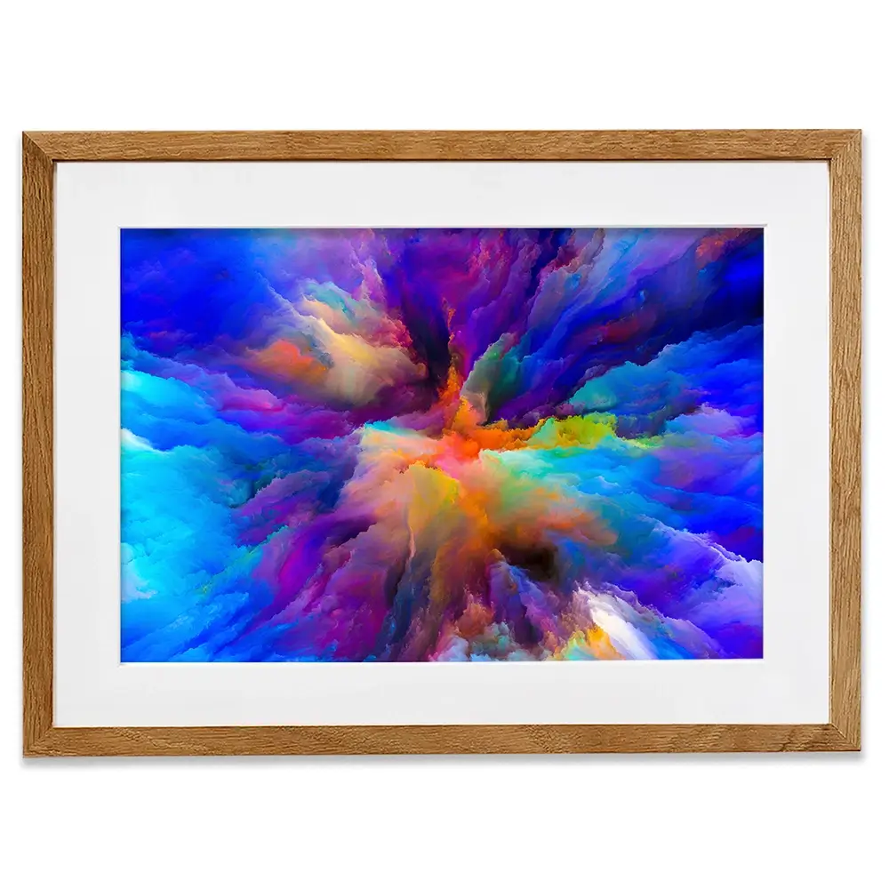 Blue Abstract Framed Art Print Blue Abstract Framed Art Print wall art product agsandrew / Shutterstock