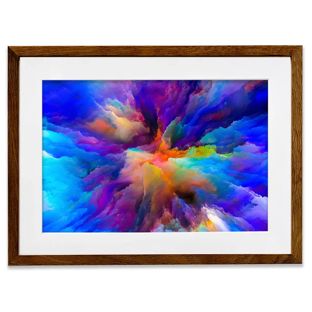 Blue Abstract Framed Art Print Blue Abstract Framed Art Print wall art product agsandrew / Shutterstock