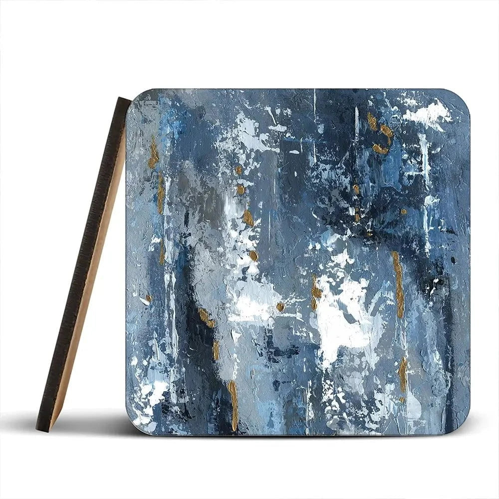 Blue Abstraction Coaster Set Blue Abstraction Coaster Set wall art product Svetlana Aleynikova