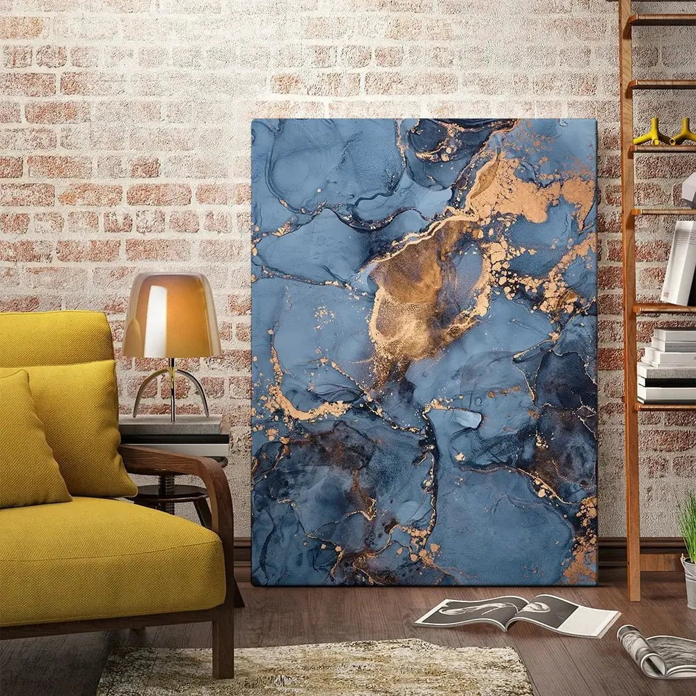 Blue And Bronze Canvas Print Blue And Bronze Canvas Print wall art product djero.adlibeshe yahoo.com / Shutterstock