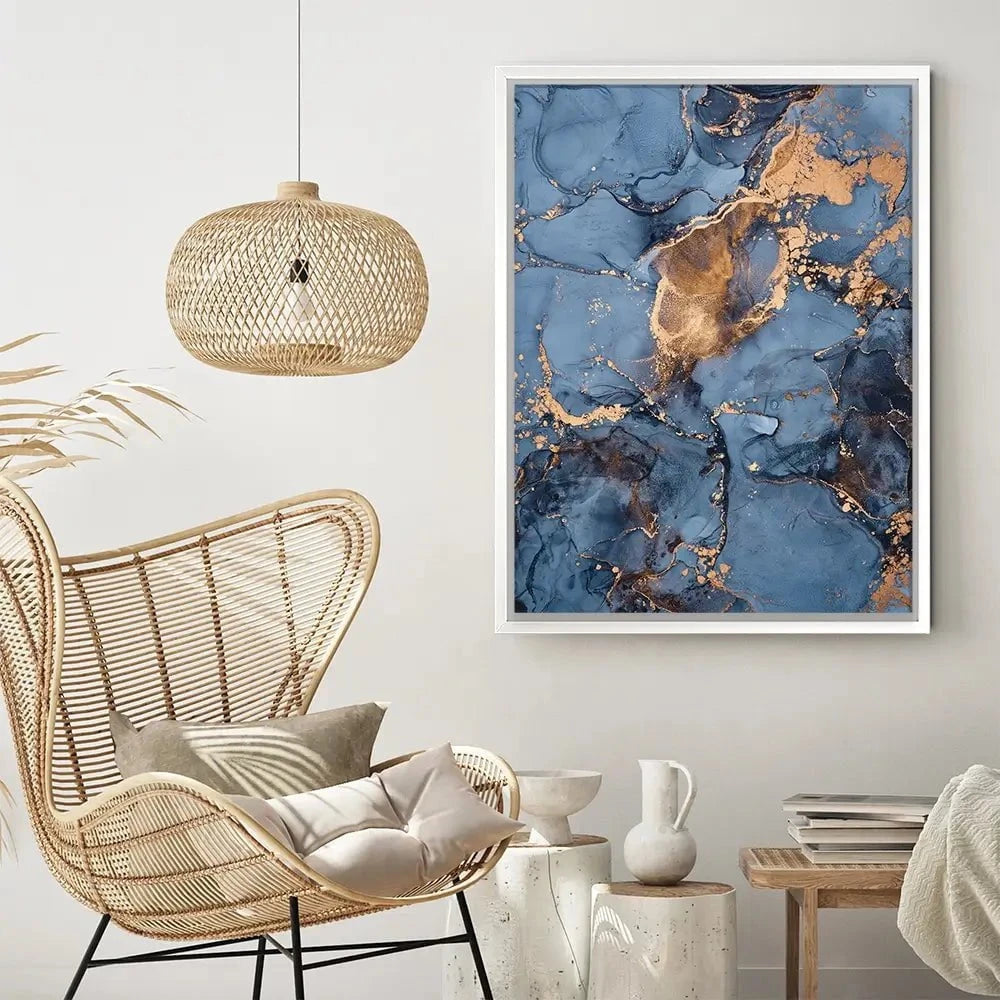 Blue And Bronze Canvas Print Blue And Bronze Canvas Print wall art product djero.adlibeshe yahoo.com / Shutterstock
