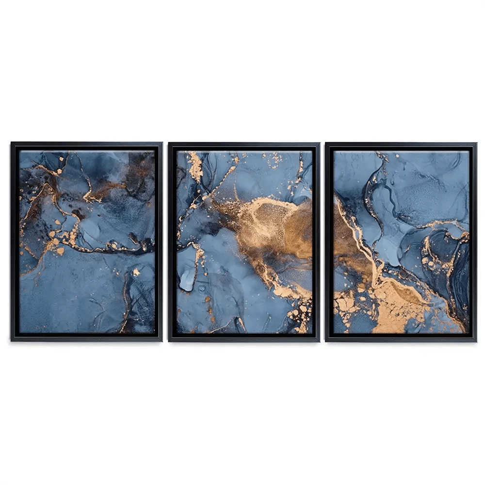Blue And Bronze Trio Canvas Print Blue And Bronze Trio Canvas Print wall art product djero.adlibeshe yahoo.com / Shutterstock