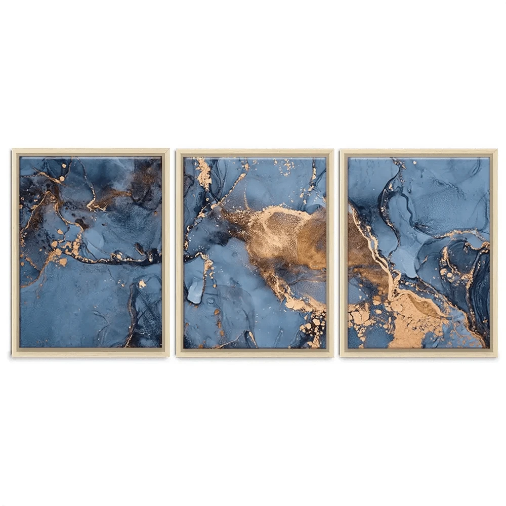 Blue And Bronze Trio Canvas Print Blue And Bronze Trio Canvas Print wall art product djero.adlibeshe yahoo.com / Shutterstock