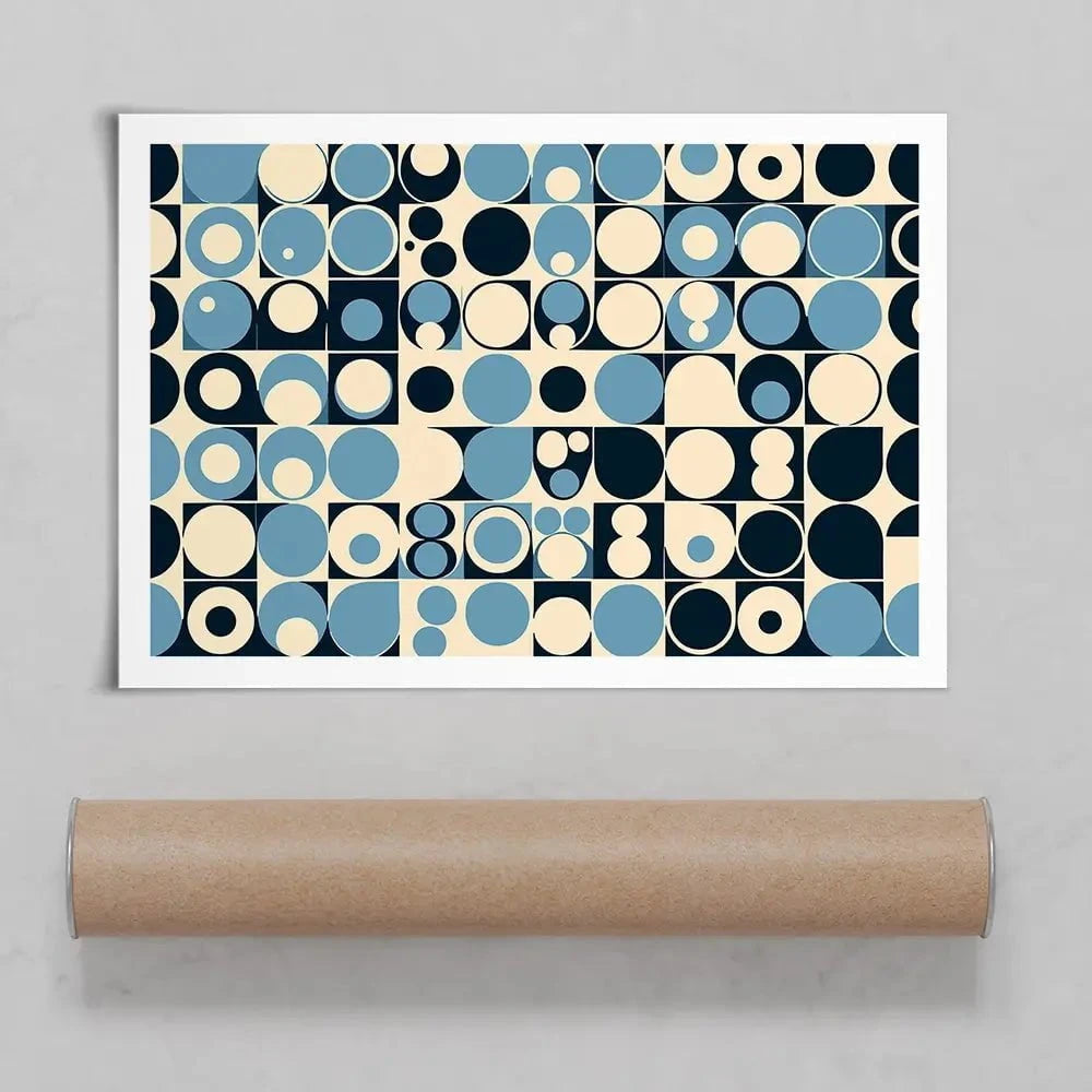 Blue Bubbles Art Print Blue Bubbles Art Print wall art product P & M Print Gallery