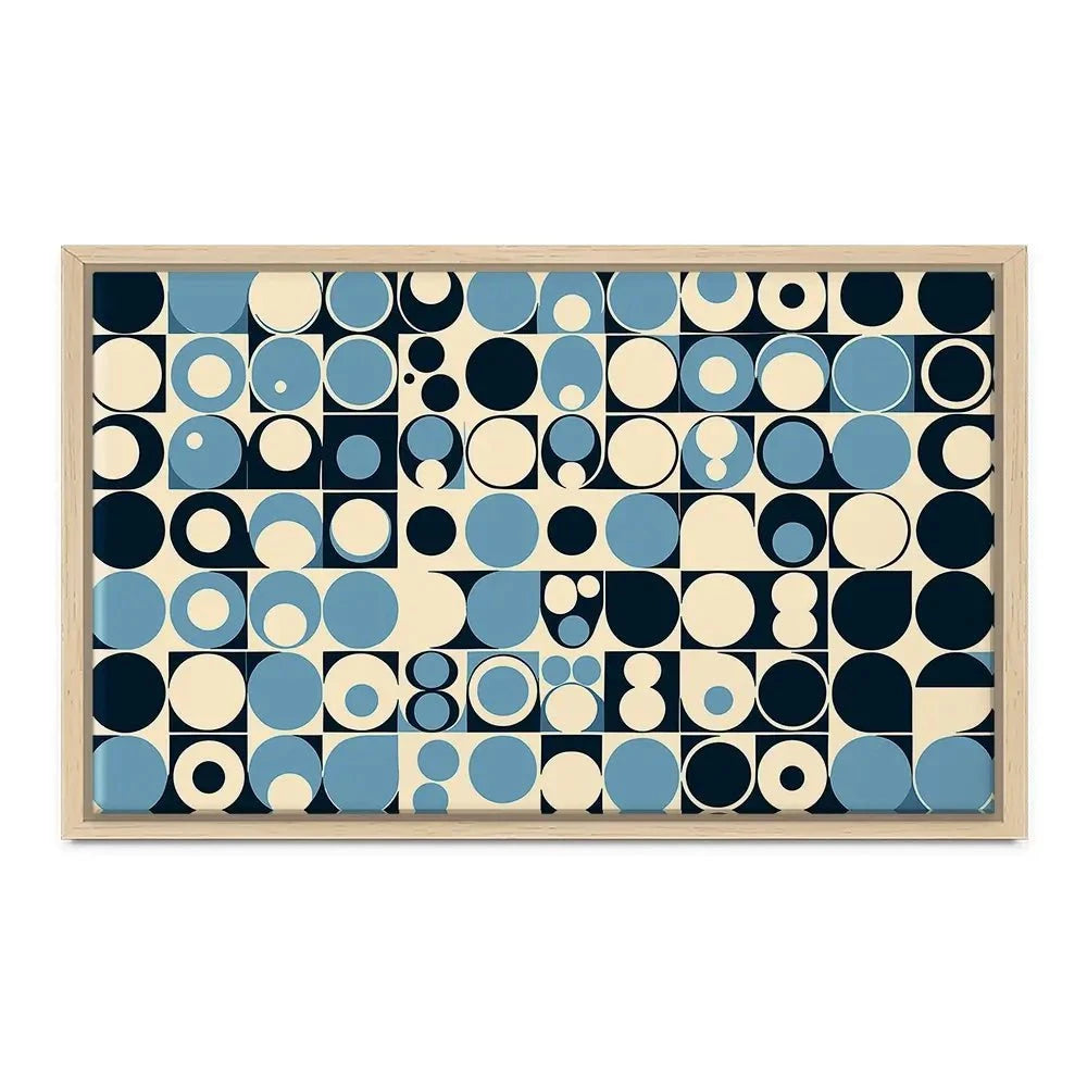 Blue Bubbles Canvas Print Blue Bubbles Canvas Print wall art product P & M Print Gallery