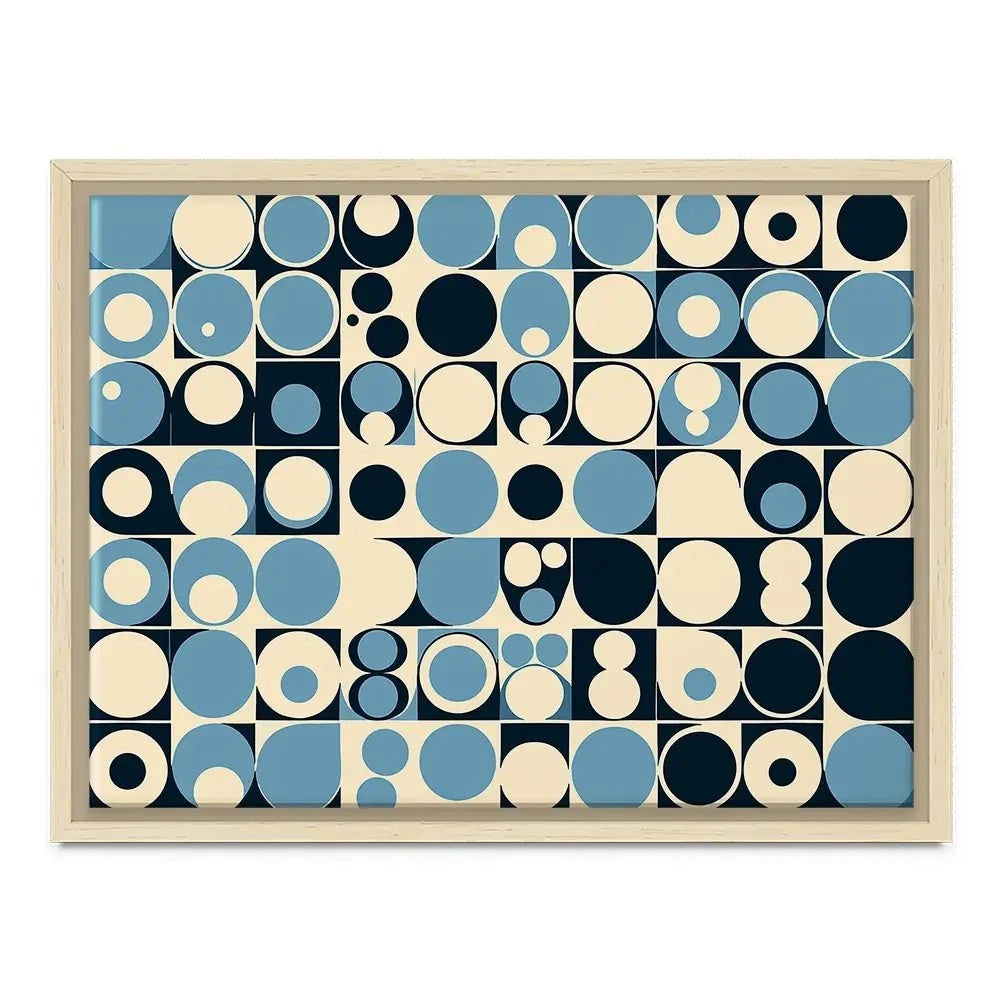 Blue Bubbles Canvas Print Blue Bubbles Canvas Print wall art product P & M Print Gallery
