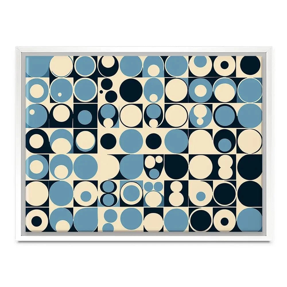 Blue Bubbles Canvas Print Blue Bubbles Canvas Print wall art product P & M Print Gallery
