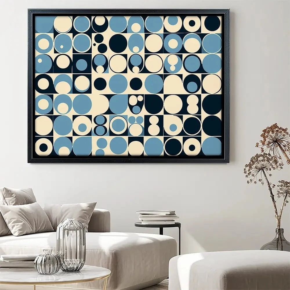 Blue Bubbles Canvas Print Blue Bubbles Canvas Print wall art product P & M Print Gallery