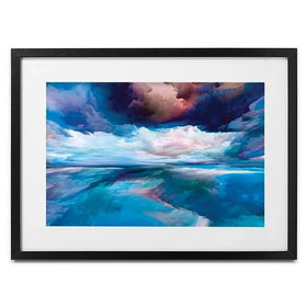 Blue Cloudscape Framed Art Print Blue Cloudscape Framed Art Print wall art product agsandrew / Shutterstock