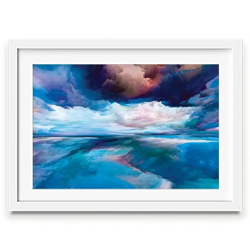 Blue Cloudscape Framed Art Print Blue Cloudscape Framed Art Print wall art product agsandrew / Shutterstock