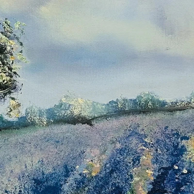 Blue Fields Art Print Blue Fields Art Print wall art product Violeta Allaberdieva