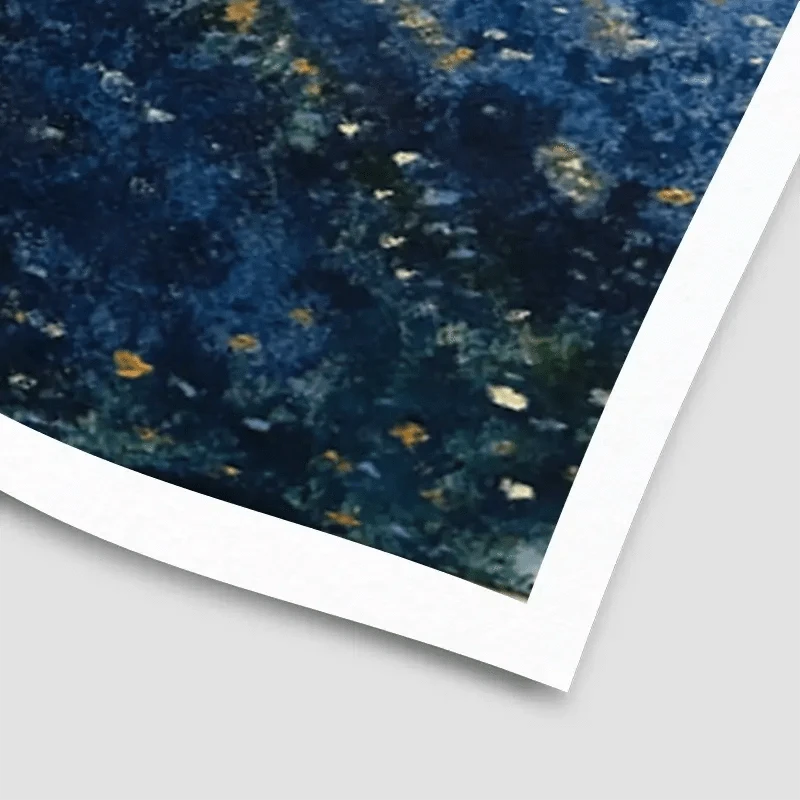 Blue Fields Art Print Blue Fields Art Print wall art product Violeta Allaberdieva