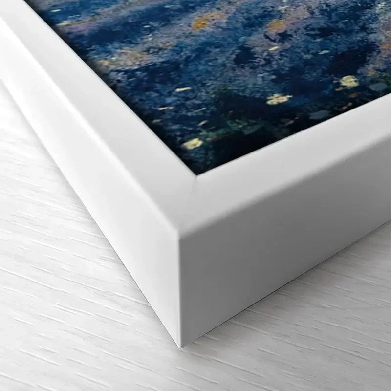 Blue Fields Canvas Print Blue Fields Canvas Print wall art product Violeta Allaberdieva