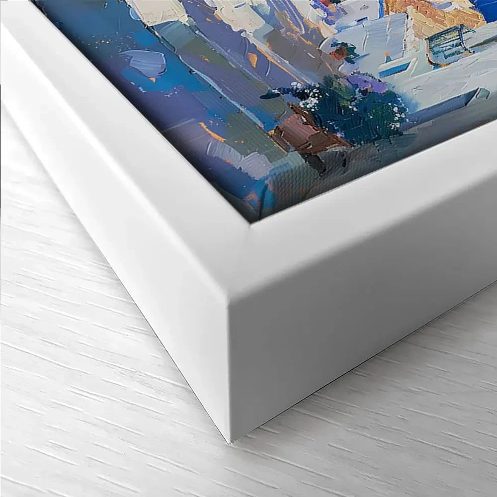 Blue Flowers In Mallorca Trio Canvas Print Blue Flowers In Mallorca Trio Canvas Print wall art product Elena Avanesova