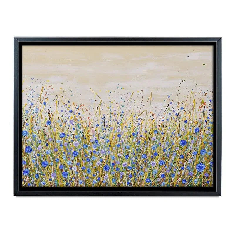 Blue Flowers Symphony Canvas Print Blue Flowers Symphony Canvas Print wall art product Olga Tkachyk