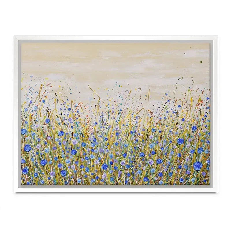 Blue Flowers Symphony Canvas Print Blue Flowers Symphony Canvas Print wall art product Olga Tkachyk