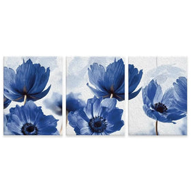 Blue Flowers Trio Canvas Print Blue Flowers Trio Canvas Print wall art product Creative Idea / Shutterstock
