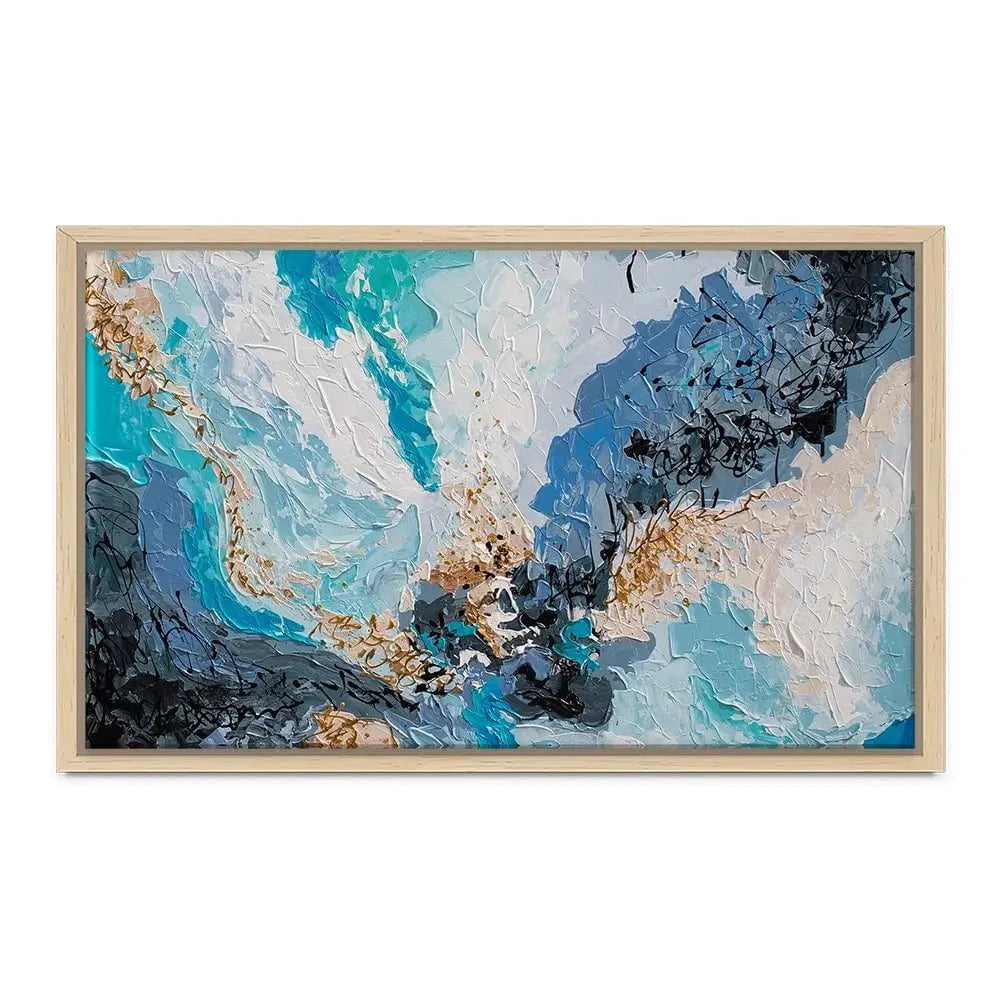 Blue Gold 2 Canvas Print Blue Gold 2 Canvas Print wall art product Olga Tkachyk