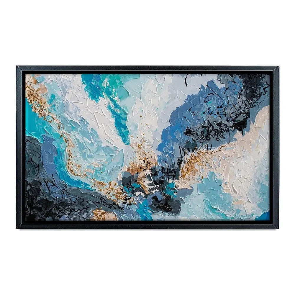 Blue Gold 2 Canvas Print Blue Gold 2 Canvas Print wall art product Olga Tkachyk