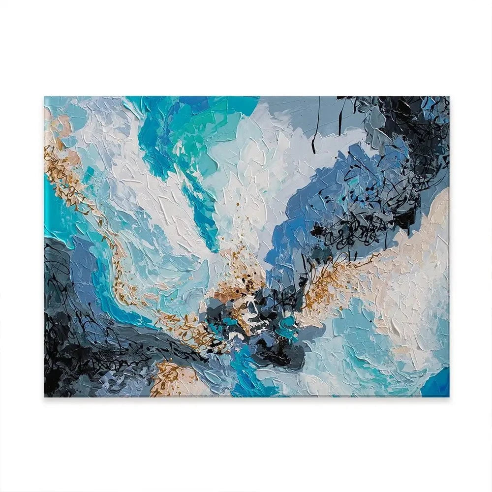 Blue Gold 2 Canvas Print Blue Gold 2 Canvas Print wall art product Olga Tkachyk