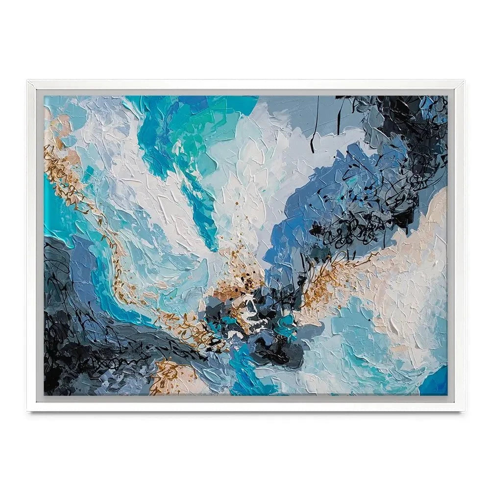 Blue Gold 2 Canvas Print Blue Gold 2 Canvas Print wall art product Olga Tkachyk