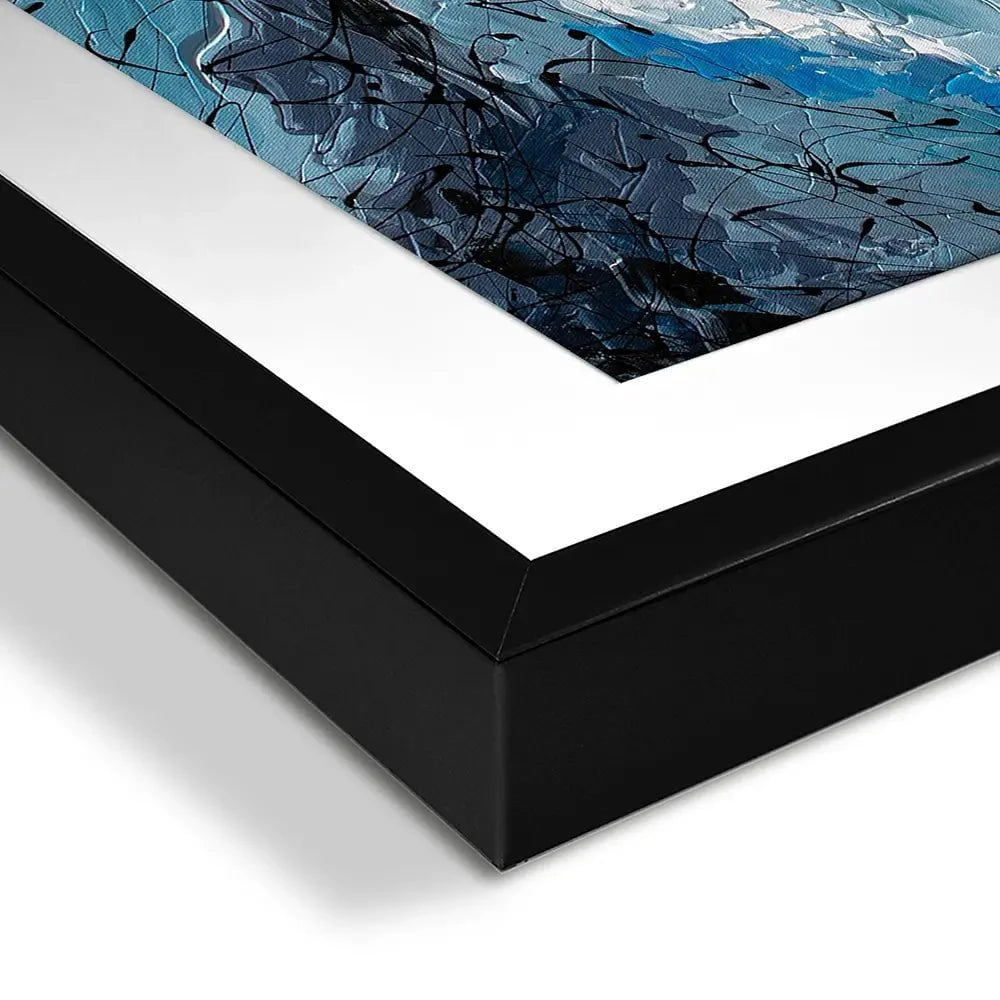 Blue Gold Framed Art Print Blue Gold Framed Art Print wall art product Olga Tkachyk